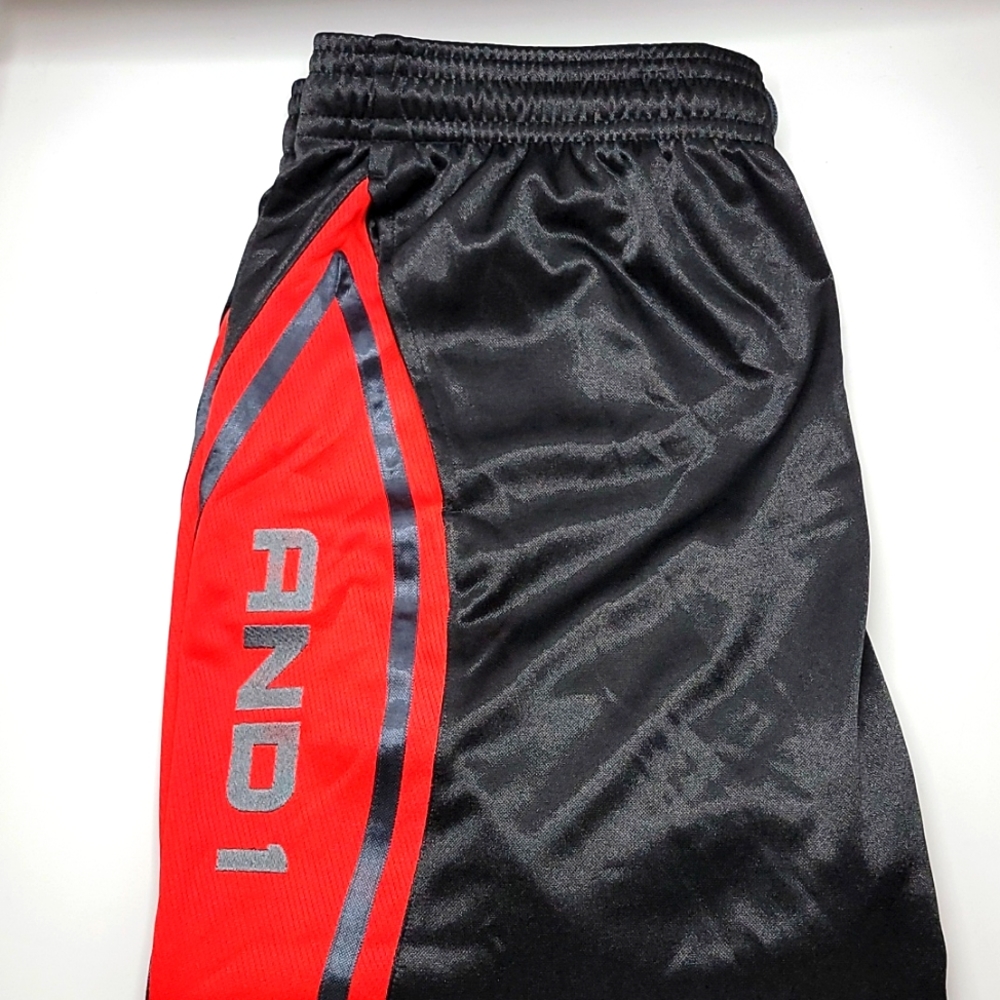 And1 | basketball shorts | red + black Men's XL | NWT - Picture 2 of 4